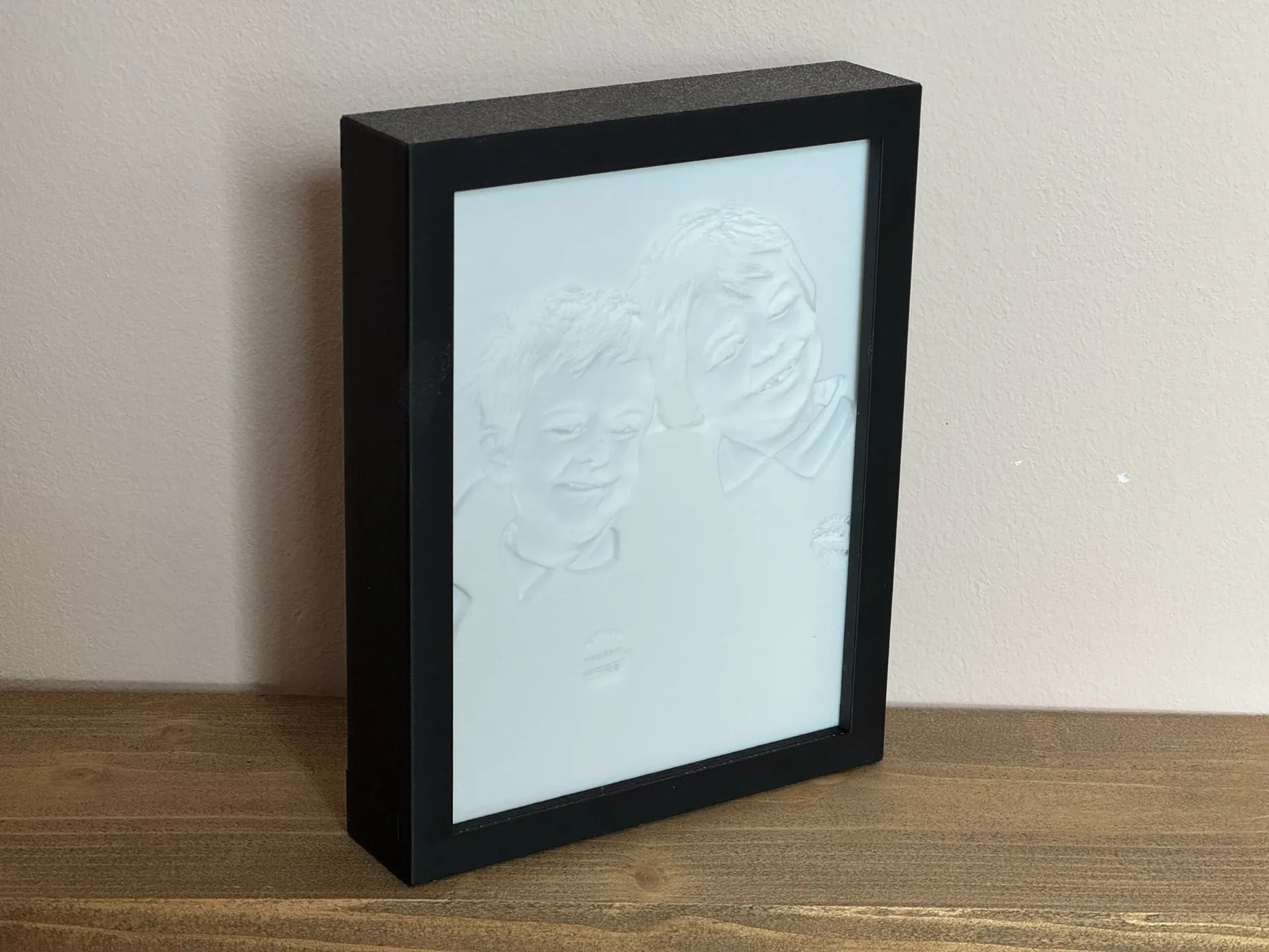 Custom Photo Lithophane (Height  :10cm , Width :10cm , Depth  : 2cm, Yes)