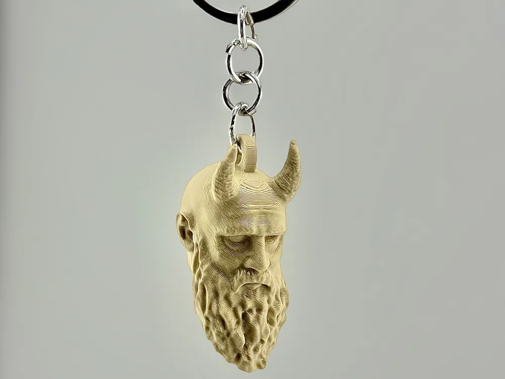 Mythical Head Keychain (Red)
