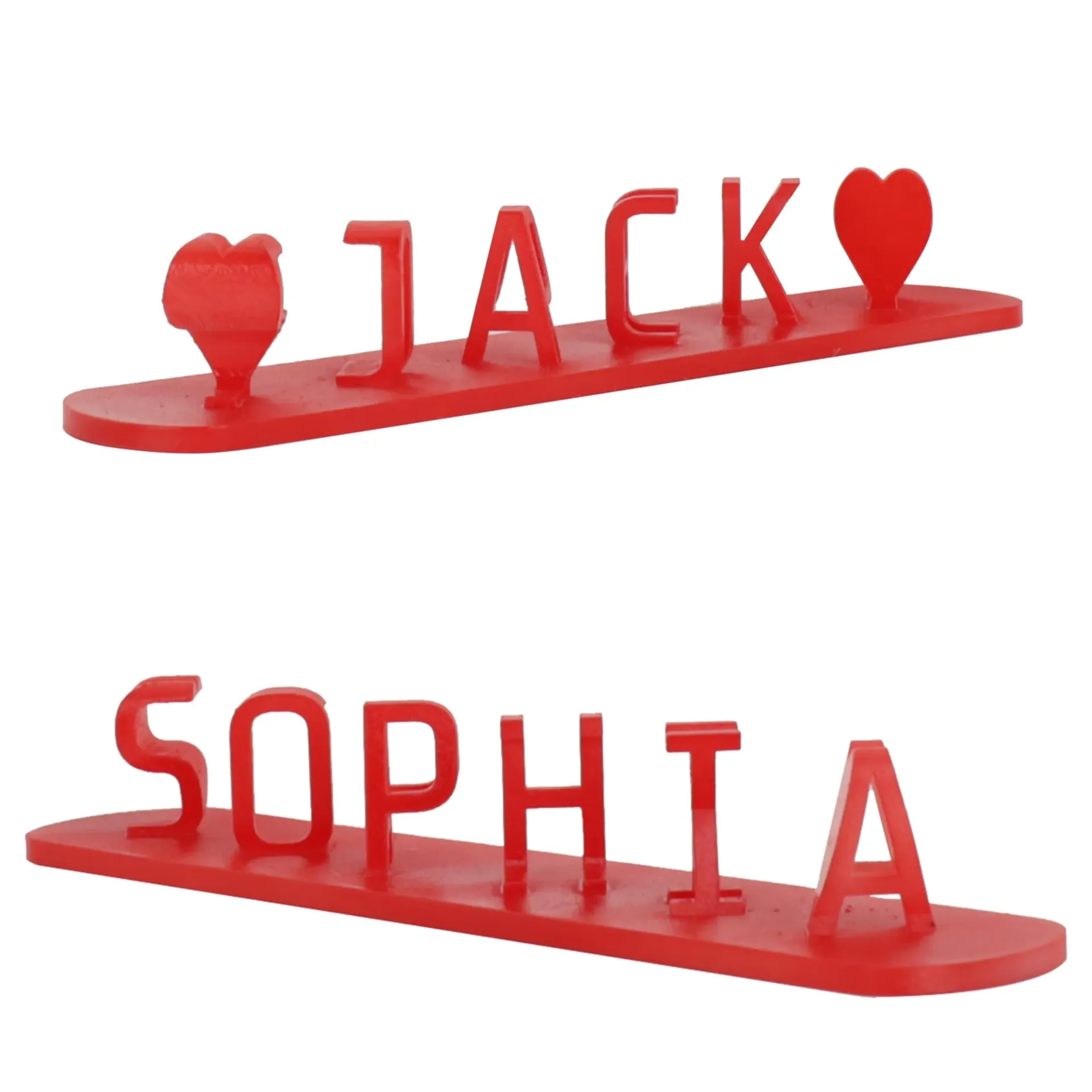 Custom Dual Name (Red, Red)